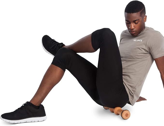 Body Back Wood Back Roller, Spine Stretcher & Aligner, Ma Roller, Back Cracker for Back Pain Relief and Muscle Recovery, Manual Back Massager, Wood Therapy Massage Tool (15 inch)