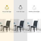 Joccun Chair Covers for Dining Room Set of 6, Dining Chair Slipcovers Stretch Dining Room Chair Covers Seat Protector,Washable Parsons Chair Cover for Home,Hotel,Banquet(Gray,6 Pack)