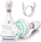 KTS Smart Cupping Therapy Set with Clean Base, 4-in-1 Electric Cupping Therapy Massager, Multi-Function Vacuum Therapy for Pain Relief, Blood Circulation