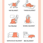UKELER Plush Furry Throw Blanket Large Super Soft Fluffy Blankets Throws for Bed, Couch, Sofa, Office, Camping Plush Shaggy Faux Fur Blanket 60''x80'' Grey