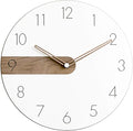 Stephanie Imports Modern Minimalist Exposed Wood Silent Wall Clock (Numerical)