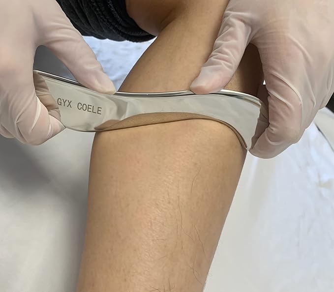 4 in 1 Stainless Steel Gua Sha Muscle Scraper Tool, Professional IASTM Physical Therapy Tool Set for Massage and Scraping （4pcs Carry Bag）