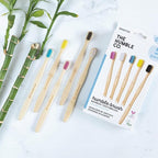 The Humble Co. Bamboo Toothbrushes (5pk) – Toothbrushes for Superior Oral Care, Dental Hygiene, and Gum Care, BPA Free (Ultra Soft Bristles)