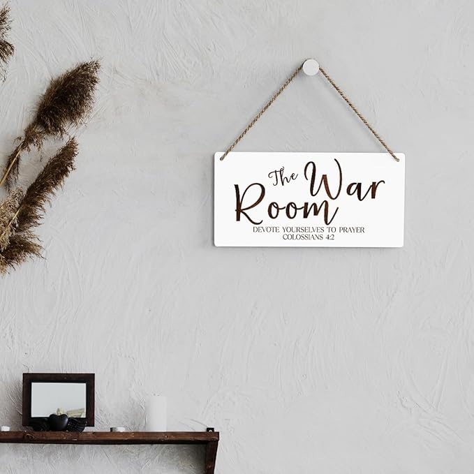 Rustic War Room Decor Christian Decor Bible Verse Wood Decor Sign Regalos Cristianos Para Mujer Scripture Printed Wood Sign Wall Art Religious Gifts Faith Based Gifts