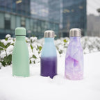 Insulated Water Bottles,12 oz Double Wall Stainless Steel Vacumm Metal Flask for Sports Travel,Ocean Dream