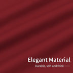 Easy-Going Blackout Curtains for Bedroom, Solid Thermal Insulated Grommet and Noise Reduction Window Drapes, Room Darkening Curtains for Living Room, 2 Panels(42x63 in, Christmas Red)