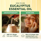 KUKKA essential oils 100% Pure & Natural Eucalyptus Essential Oil for Diffuser, Humidifier, Skin, Hair & Soap Making DIY(4 Fl Oz/118 ml)