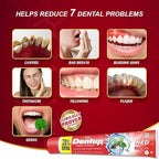 Vasu Dentup RED Herbal Toothpaste - Herbal Oral Care with Clove Oil & Mint - Fluoride-Free Natural Toothpaste for Daily Use - Fights Plaque, Freshens Breath, Soothes Gums - 5.03 fl.oz each (Pack of 2)