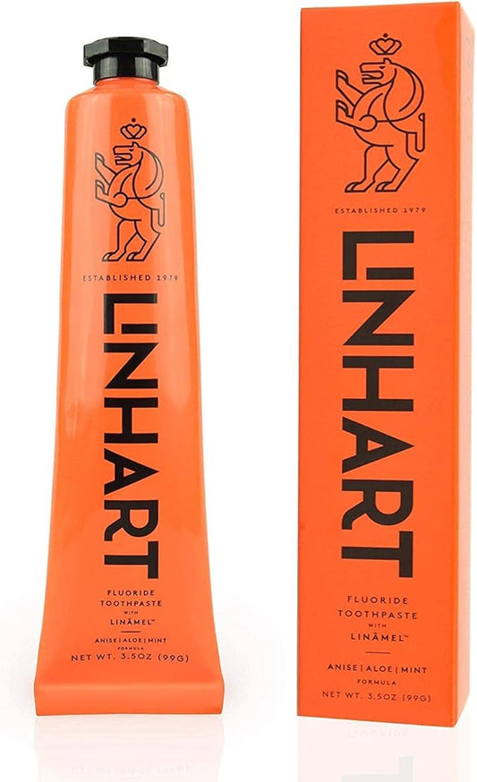 LINHART Whitening Toothpaste – Teeth Whitening, Enamel Strengthening Natural and Organic Toothpaste with Mint Flavor (3.5 oz)