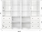 TUSY 71" Bookshelf Bookcase, 3-Tier Modern Bookshelves 3 Large Drawer, Wood Filing Cabinet with Open Storage Shelf, Glass Doors 5-Tier Fixed Storage Shelves for Home Office (Wood)