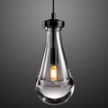 Modern Raindrop Pendant Lights, Pendant Lights for Kitchen Island, Black Brass Base Dining Room Light Fixtures, Interior Chandelier in The Living Room Hallway, Including Bulb