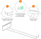uxcell 5Pcs Wine Glass Rack, 11.22 Inch Iron Wine Glasses Rack Under Cabinet Stemware Rack - Wall Mountable Wine Glass Holder Storage Hanger for Bars Coffee Restaurants Kitchens, Silver
