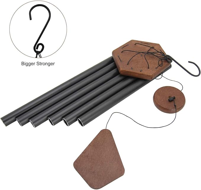 Wind Chimes Outdoor,36 Inch Memorial Wind Chimes Outdoor Large Deep Tone with 6 Heavy Metal Tubes Tuned.Wind Chimes for Loss Loved One, Memorial Gift.Garden Decor
