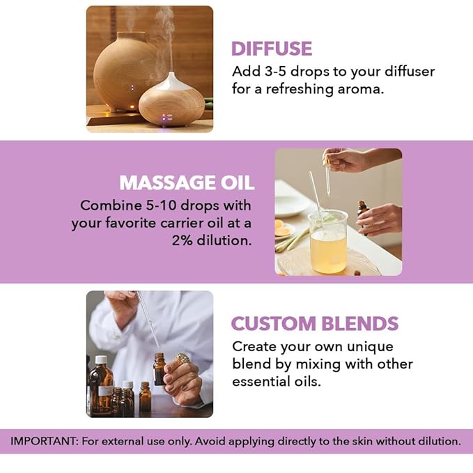Majestic Pure Lavender Essential Oil with Glass Dropper - 4 Fl Oz Pack of 2-100% Pure and Natural Lavender Oil - Premium Grade Essential Oils for Diffuser, Aromatherapy, Soap and Candle Making