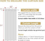 H.VERSAILTEX White Curtains 72 inches Long for Living Room Thermal Insulated Window Treatment Panels/Drapes - (White Color) - Set of 2 - Grommet Top