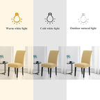Joccun Chair Covers for Dining Room Set of 2,Dining Chair Slipcovers Stretch Dining Room Chair Covers Seat Protector,Washable Parsons Chair Cover for Home,Hotel(Parmesan,2 Pack)