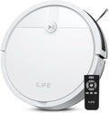 ILIFE V2 Robot Vacuum Cleaner, Tangle-Free Suction, 120 Mins Runtime, Slim, Self-Charging Robotic Vacuum Cleaner, Ideal for Pet Hair and Hard Floors