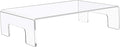 Jusalpha 6mm Thickness Clear Acrylic Display Riser with Tray Handles For Laptop, Notebook, Retail Display Food Display,12" x 8" x 3"