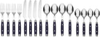 Cambridge Silversmiths, Blue, Jubilee Flatware, Service for 4, 16 Piece Set, Dorm Room Essentials, First Apartment