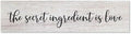Generic Funny Wood Sign The Secret Ingredient is Love Rustic Wooden Hanging Sign Home Farmhouse Kitchen Wall Decoration 16 x 4 Inch