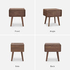 mopio Ensley Mid Century Modern Nightstand with Drawer - Bedside Table