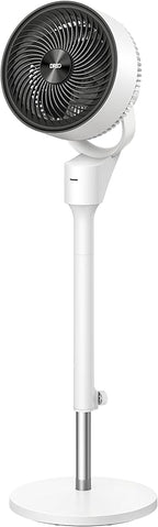 Dreo Fan for Bedroom, 80° Oscillating Standing Fan, 25dB Quiet, 80ft Pedestal Fans for Home Office, 90° Manual Vertical, 3 Speeds, Remote, 34-41" Adjustable Height, Air Circulator