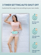 Slimpal Portable Heating Pad for Period Cramps, FSA HSA Eligible, Cordless Heat Pad for Menstrual Cramps Relief, 3 Timer Auto Off Setting, Electric Heating Belt Gifts for Her Women Girl Wife, Aqua