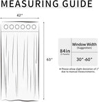 Easy-Going Blackout Curtains for Bedroom, Solid Thermal Insulated Grommet and Noise Reduction Window Drapes, Room Darkening Curtains for Living Room, 2 Panels(42x63 in, Dark Brown)