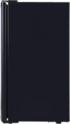 RCA RFR321-B-Black-COM RFR321 Single Mini Refrigerator-Freezer Compartment-Adjustable Thermostat Control-Reversible Doors-Ideal for Dorm, Office, RV, Garage, Apartment-Black Cubic Feet, 3.2 CU.FT