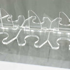 Tableclothsfactory 20 Pack | 3" Clear Acrylic Glass Holder Hooks for Double Side Display On Champagne Rack Stand