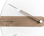 Stephanie Imports Modern Minimalist Exposed Wood Silent Wall Clock (Numberless)