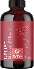 Uplift Aromatherapy Essential Oil Blend - Happy Essential Oil Blend of Calming Essential Oils for Diffusers for Home and Travel with Citrus Essential Oils and Pure Aromatherapy Oils for Diffusers 2oz