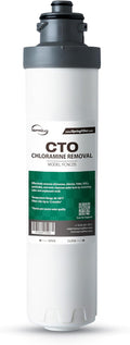 iSpring FCNCDS SGS-Tested Chloramine Removal CTO Carbon Block Replacement Water Filter Cartridge for DS4 Series