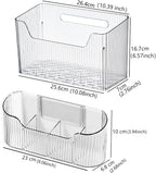2 Piece Cabinet Door Organizer,Self Adhesive Kitchen Cabinet Organizer,Cabinet Door Storage Box for Bathroom/Kitchen/Living room,Storage shelf rv must haves. (Large+Small)