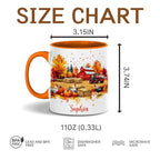Personalized Fall Farm Coffee Mugs - Farm Lover Mugs Gift for Women Men - Fall Autumn Decor Gifts For Home Farmhouse Thanksgiving - Happy Fall Y'all Mug - 11oz Printed Ceramic Mug