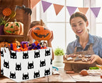 HIYAGON Batman Basket Kids Storage Basket Cute Basket Empty Toy Storage Bin Organizer Box Rectangular Room Decor for Home Books(Black bats)