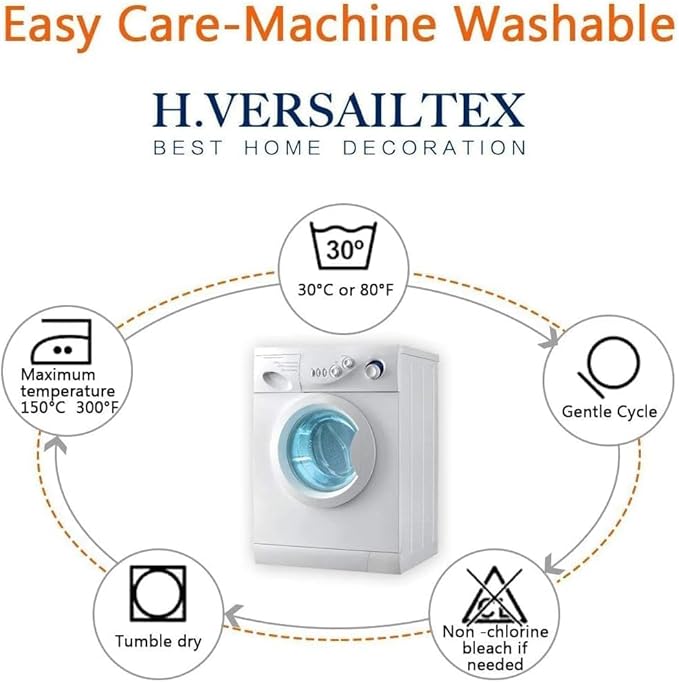 H.VERSAILTEX Super Stretch Individual Seat Cushion Covers Sofa Covers Couch Cushion Covers Slipcover Sets Thick Jacquard Textured Twill Fabric (1 Piece Sofa Cushion Cover, Porcelain)