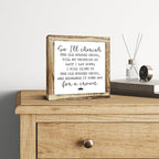 Rustic Wood Sign, So I'll Cherish the Old Rugged Cross Sign, Wooden Plaques Signs Table Decor, Small Wooden Box Signs, Inspirational Desk Decorate, Spiritual Decorate, Shelf Decoration for Home Office