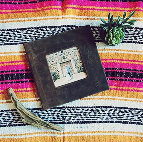 Del Mex Classic Mexican Blanket, Large Authentic Woven Falsa Throw (70"x50"), Artisan Southwest Décor for Beach, Yoga, Outdoors (Gold/Fuchsia)