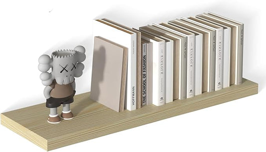 12 Inch Deep Floating Shelves for Wall 1 Pack Floating Shelves Large Storage Space Wall Mount Shelf for Living Room Kitchen Bathroom 36" W x 12" D x 1.2" H Oak