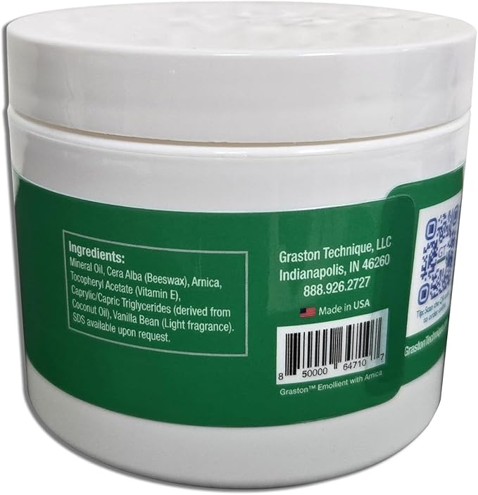 Graston Technique Arnica Soft Tissue Emollient - 4oz Jar Pro-Grade Therapy Cream for IASTM, Massage, Relief and Recovery, 6-Pack