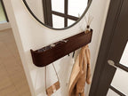 OLEEK Wall Coat Rack - Wall Shelf with Hooks - entryway Hooks - entryway Shelf - Modern Coat Rack - Wooden Coat Rack Wall Mount for Home Decor - Wooden Mount for Home Decor - Jacket Hanger