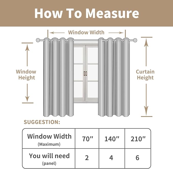 LAMIT Natural Linen 54 Inch Length Curtains for Windows, Semi Sheer Short Linen Neutral Decorative Light Filtering Drapes with Bronze Grommet for Bedroom/Nursery, 2 Panels Set, 52 X 54 Inch