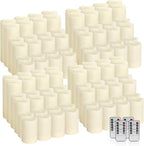 96-Pack LED Flameless Candles with Remote Control - Perfect for Home, Parties, and Special Occasions - Create a Magical Ambiance Effortlessly(Three Sizes)