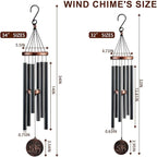 Wind Chimes for Outside, Deer Deep Tone Vintage Wind Chime Outdoor Clearance, Sympathy/Memorial/Festivals/Birthday Gift for Mom Dad Grandma, Home Garden Patio Decor (32" Deer)