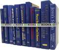Curated Decorative Books Hardcover Décor Books for Home Décor, Choose Color, Interior Design, Office, Wedding Display, Instant Library, or Staging (Violet, Half Foot)