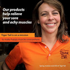 Tiger Tail 18in Massage Stick Portable Roller, Handheld, Deep Tissue Foam Roller, Body Massage and Myofascial Release Tool for Legs, Neck, Calves, Thighs, Shins & Back, The Original 18, Made in USA