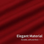 Easy-Going Blackout Curtains for Bedroom, Solid Thermal Insulated Grommet and Noise Reduction Window Drapes, Room Darkening Curtains for Living Room, 2 Panels (42x54 in, Christmas Red)