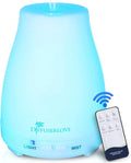 Diffuserlove Essential Oil Diffusers 200ML Remote Control Ultrasonic Mist Humidifiers BPA-Free Aromatherapy Diffuser with 7 Color Lights, Auto Shut-Off for Bedroom Office Kitchen