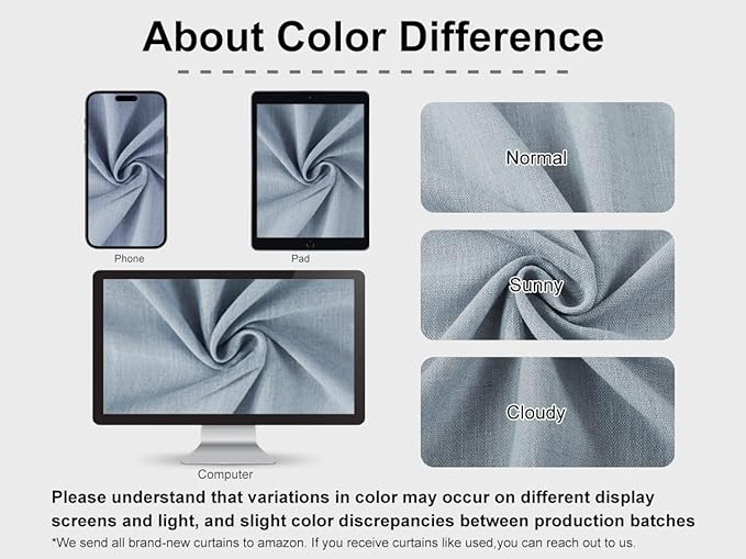 Vision Home Blue Gray Pinch Pleated Full Blackout Curtains Linen Blended Room Darkening Window Curtains 95 inch for Living Room Bedroom Thermal Insulated Pinch Pleat Drapes with Hooks 40" Wx95 Lx2